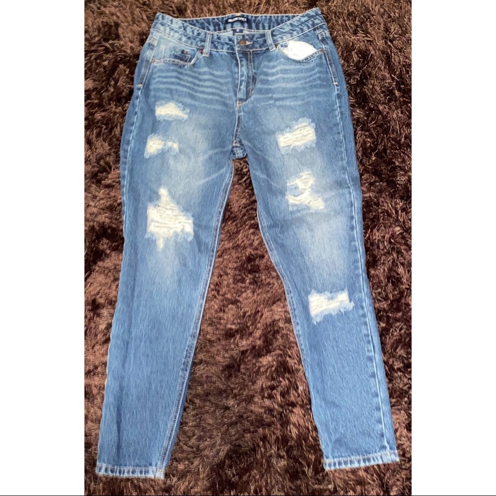 Blue spice skinny jeans